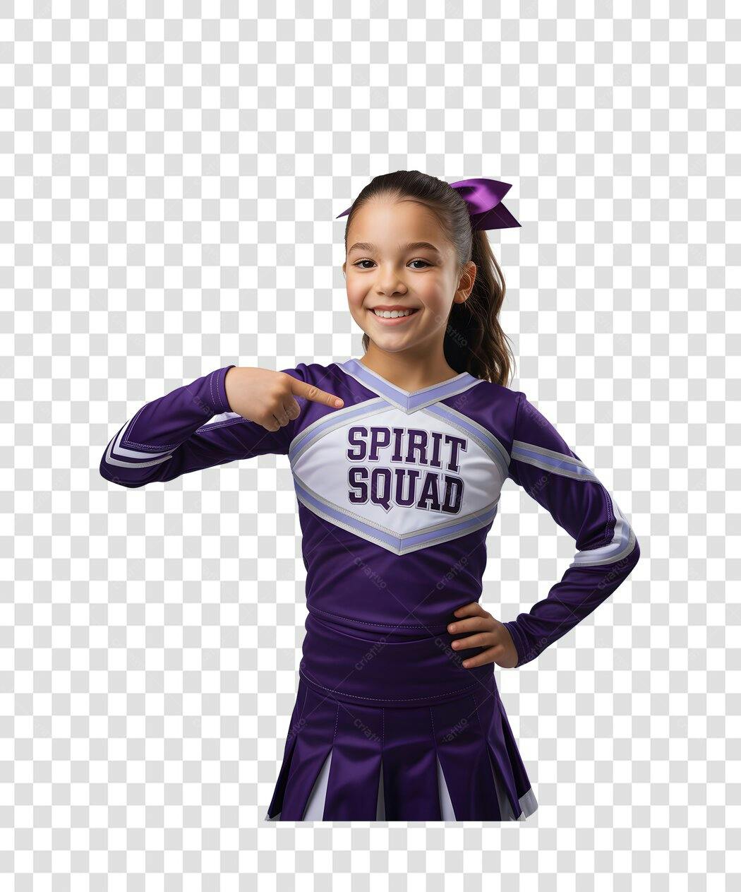 PNG Imagem de Garota Cheerleader com fundo transparente