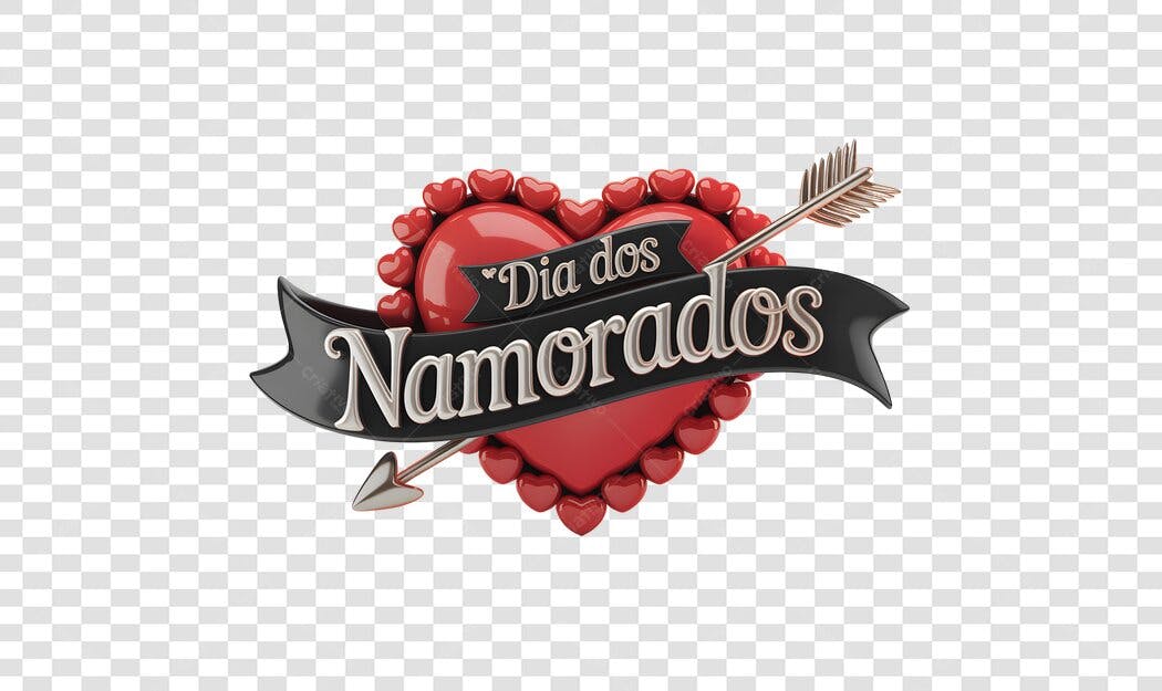 Banner Dia dos Namorados PNG com fundo transparente