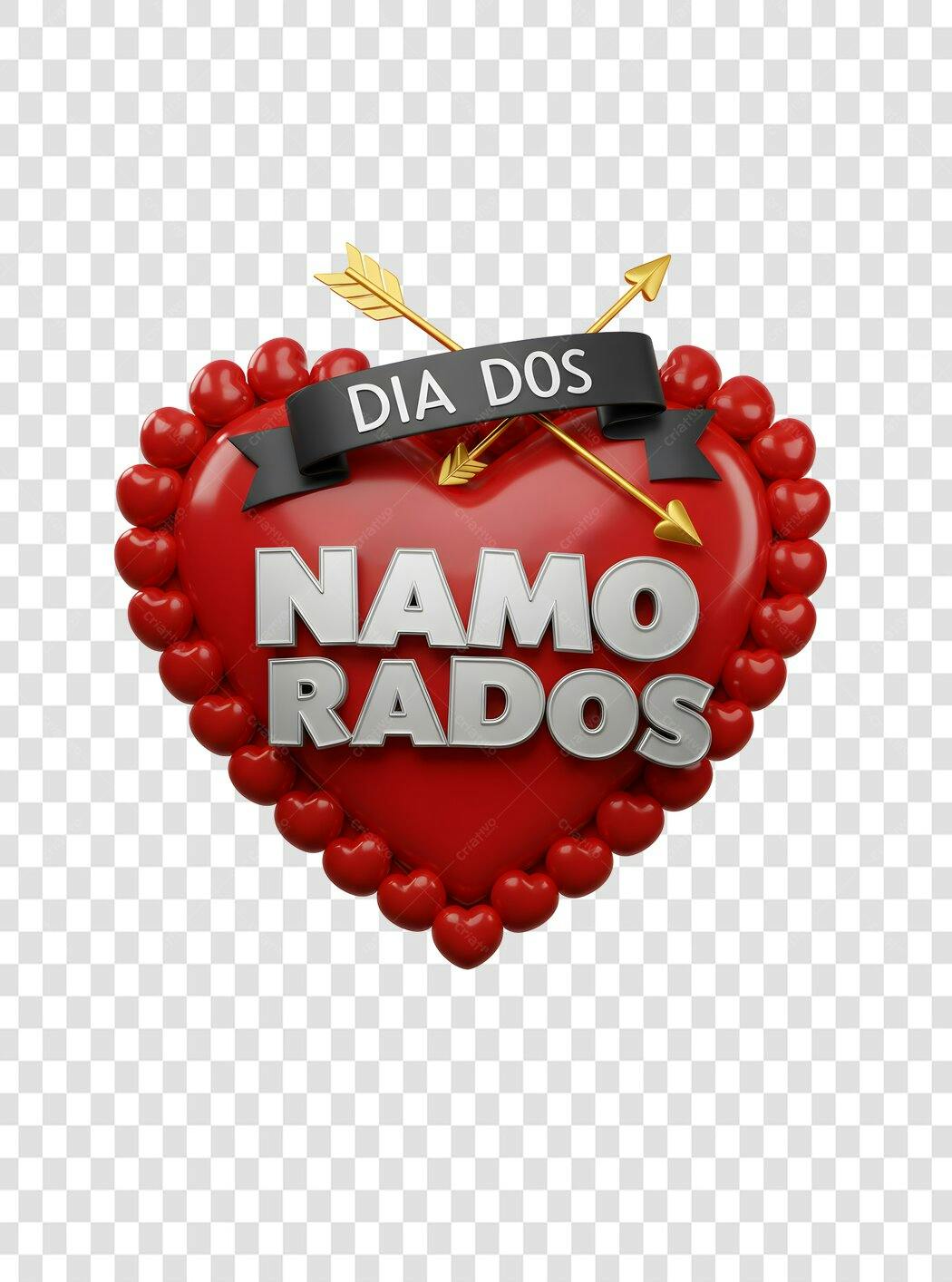 Banner Dia dos Namorados PNG com fundo transparente