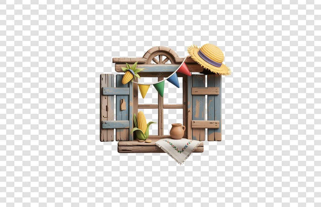Banner Festa Junina PNG com fundo transparente