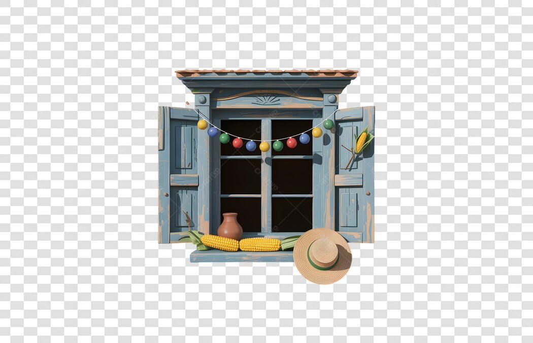 Banner Festa Junina PNG com fundo transparente