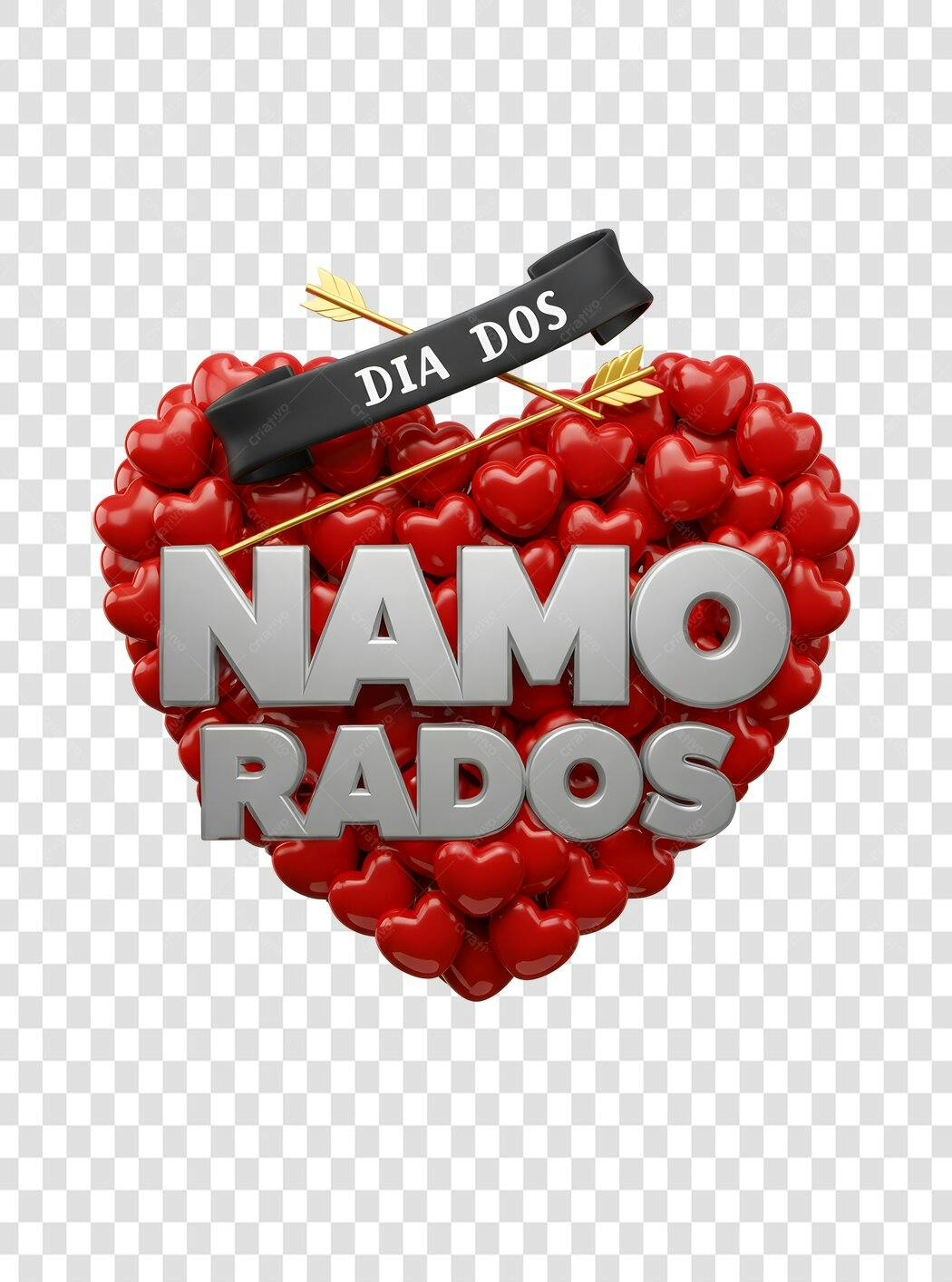 Banner Dia dos Namorados PNG com fundo transparente