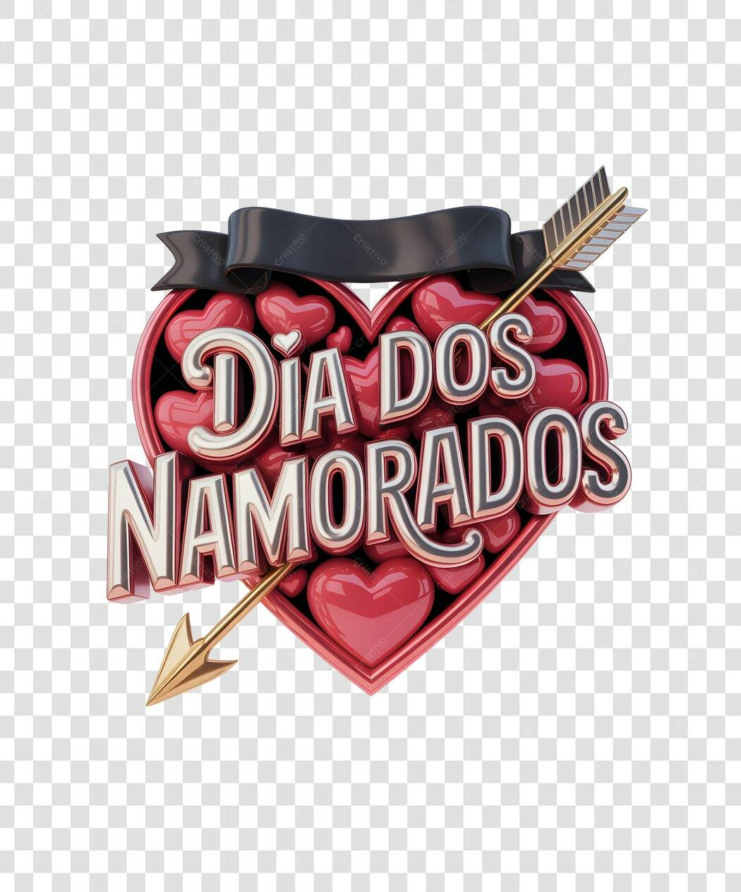 Banner Dia dos Namorados PNG com fundo transparente