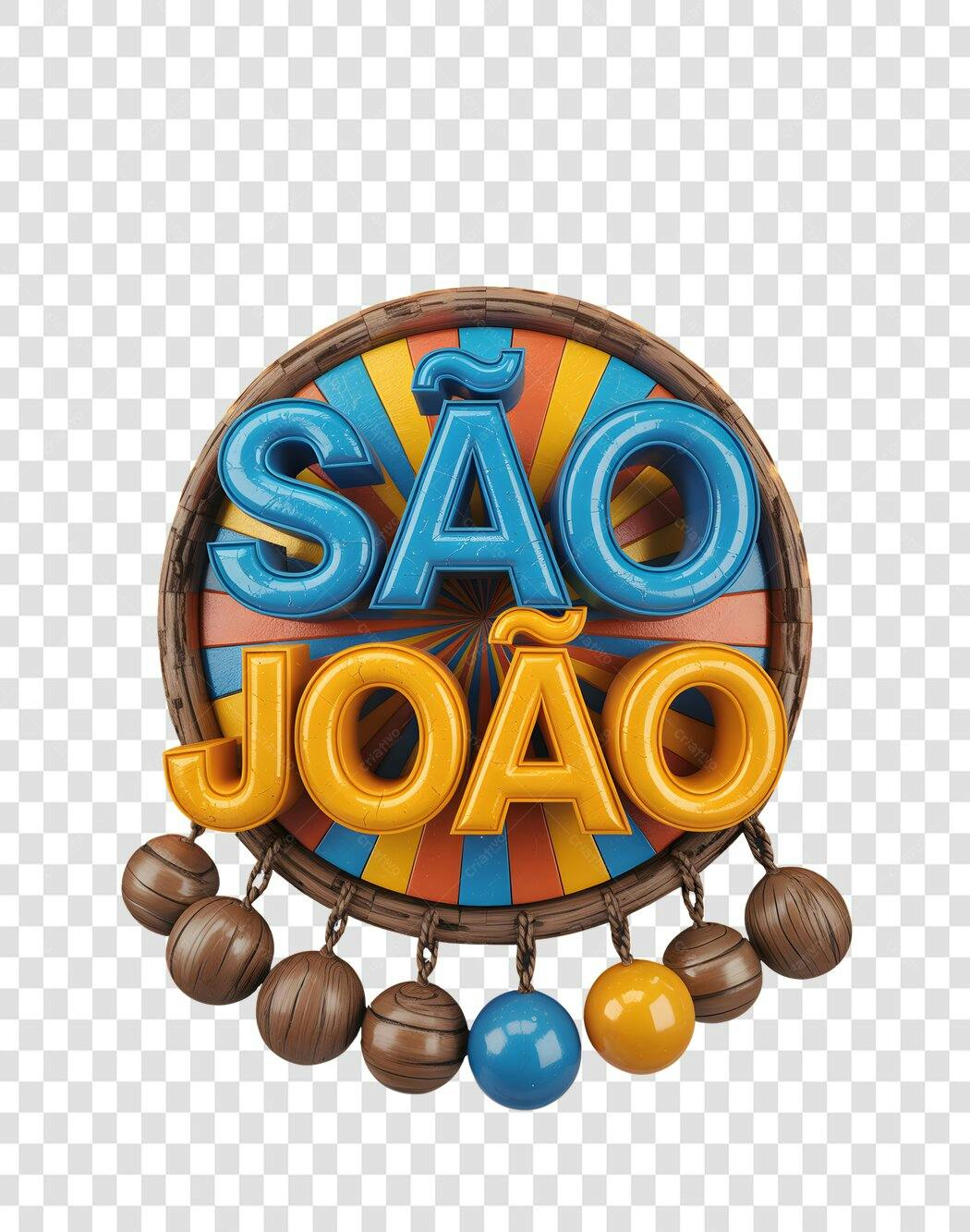 Banner São João PNG com fundo transparente