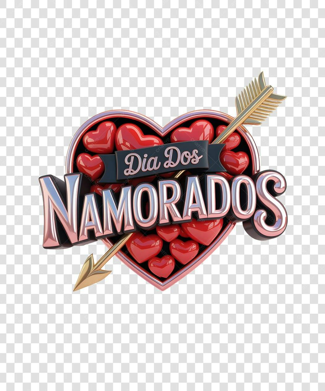 Banner Dia dos Namorados PNG com fundo transparente