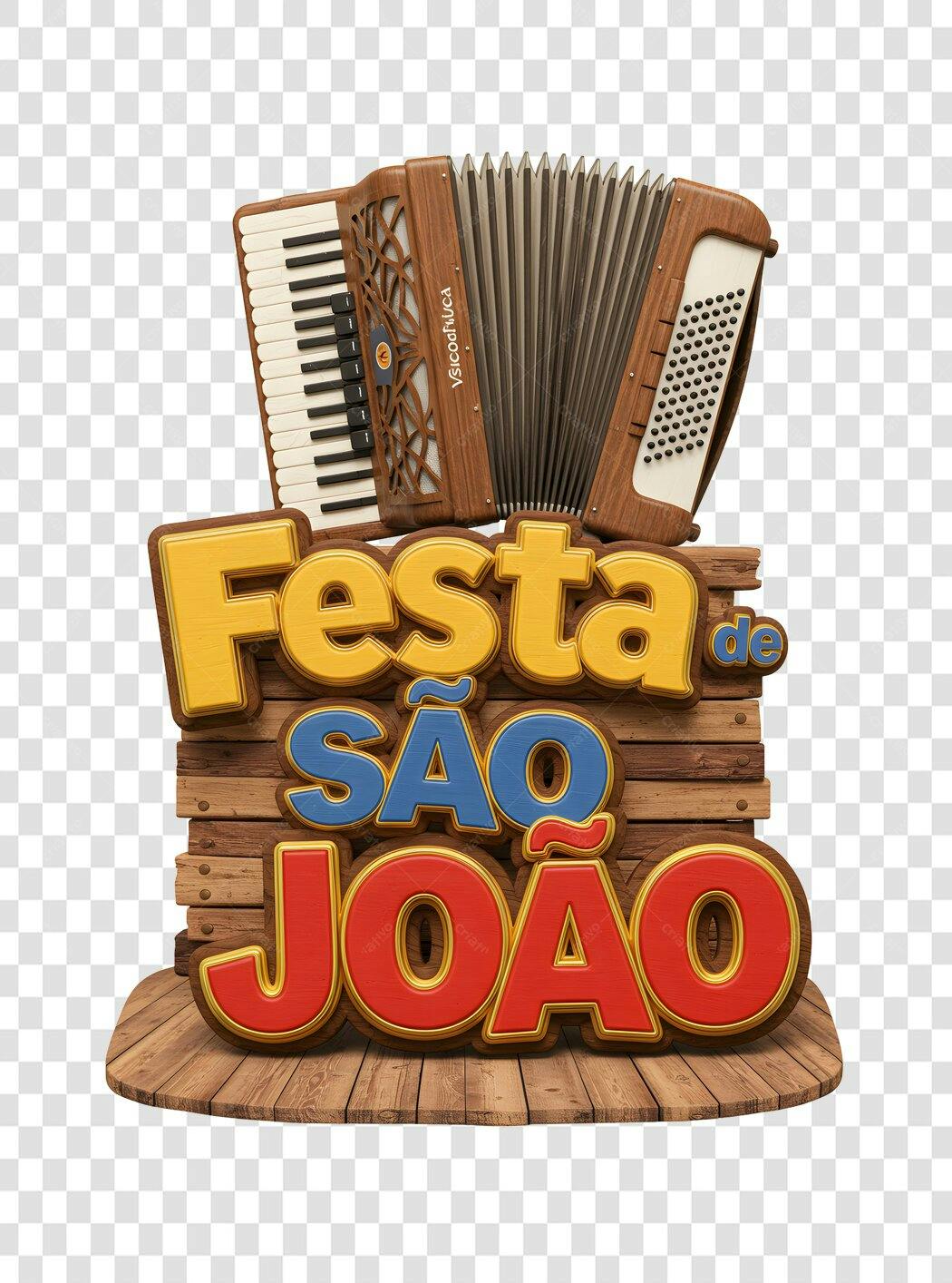 Banner Festa Junina São João PNG com fundo transparente