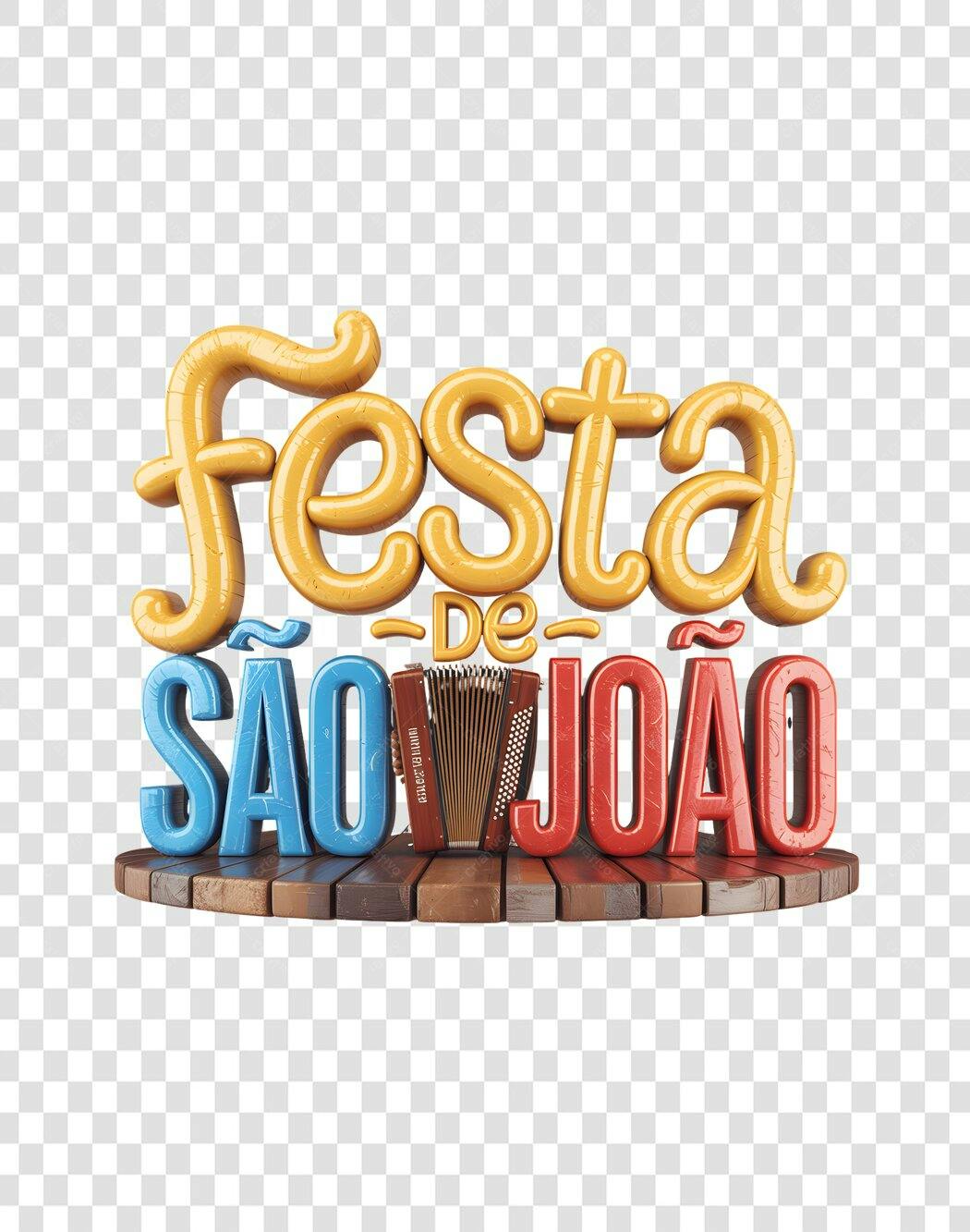 Banner Festa de São João PNG com fundo transparente