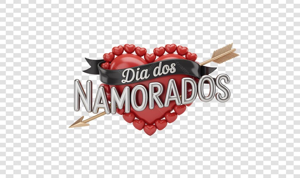 Banner Dia dos Namorados PNG com fundo transparente
