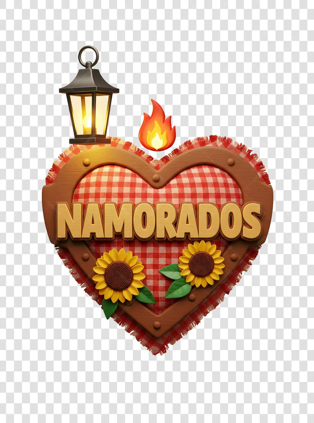 Banner Dia dos Namorados PNG com fundo transparente