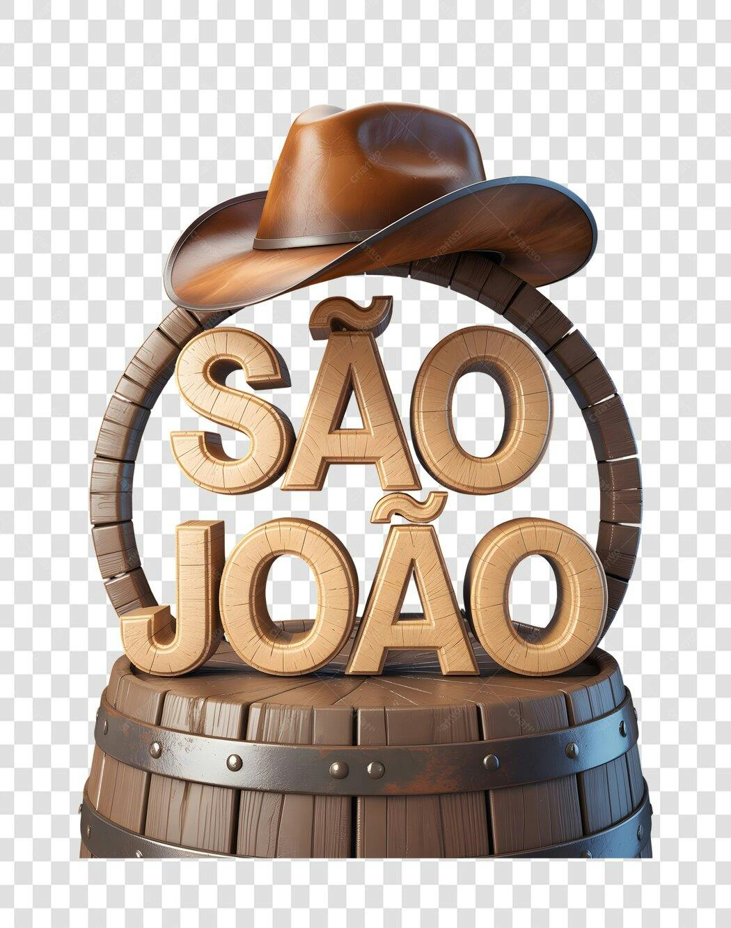 Banner São João PNG com fundo transparente