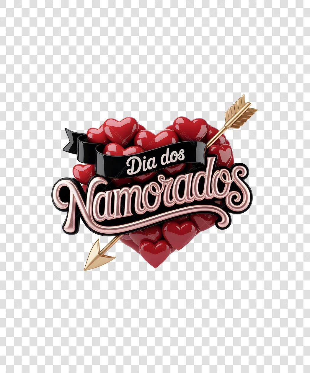 Banner Dia dos Namorados PNG com fundo transparente
