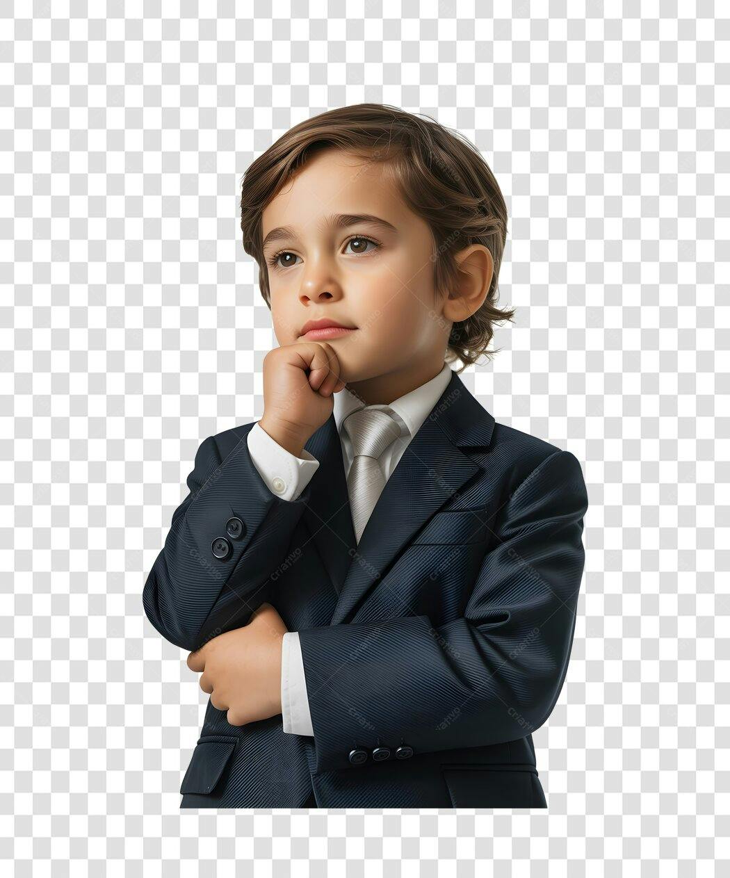 Imagem PNG menino terno fundo transparente