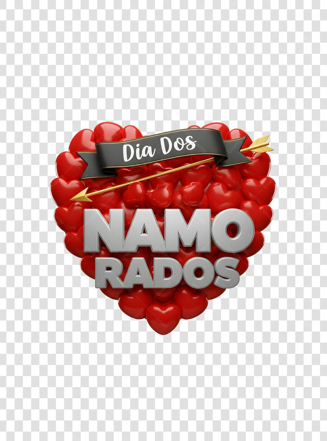 Banner Dia dos Namorados PNG com fundo transparente