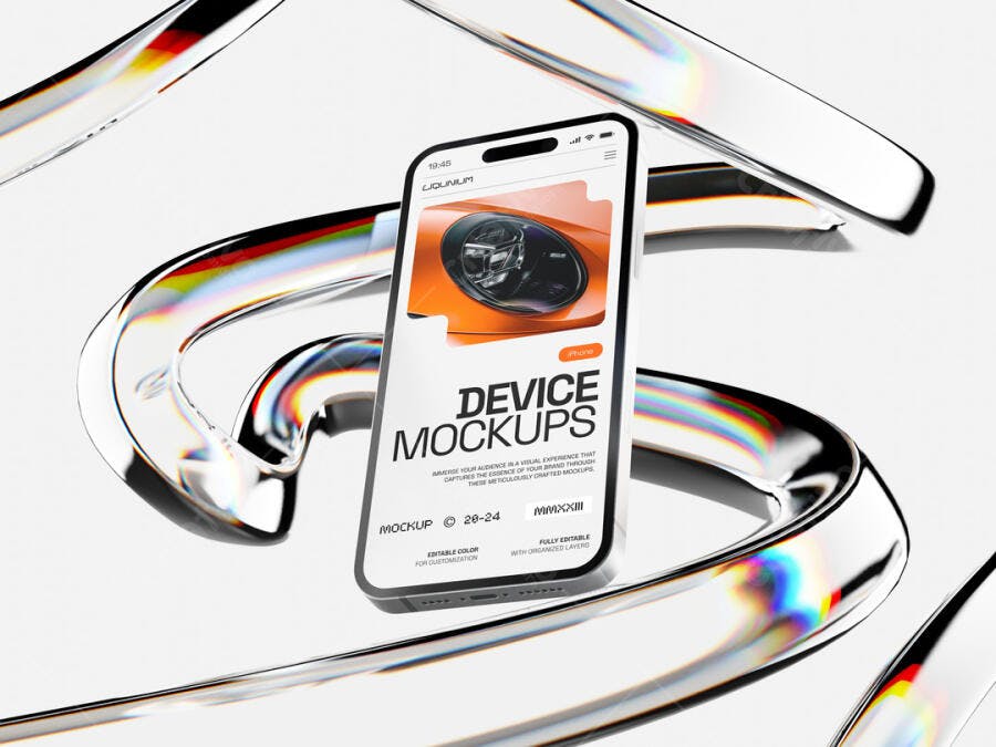 Mockup de Smartphone Moderno com Design Minimalista