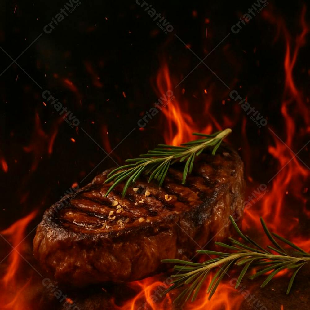 Carne Suculenta de Churrasco na Brasa