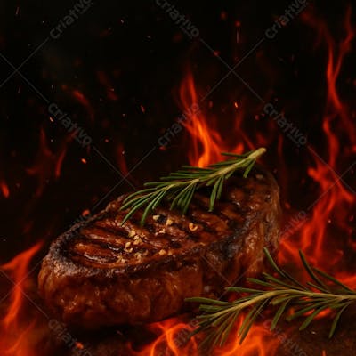 Carne Suculenta de Churrasco na Brasa