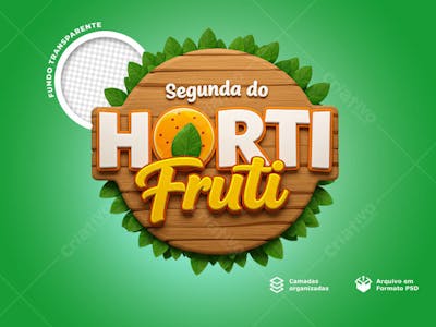 SELO 3D horti fruiti dia das semana 2