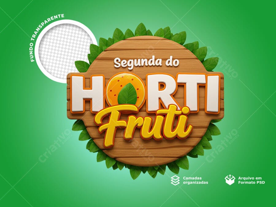 Logo Horti Fruti PSD Editável