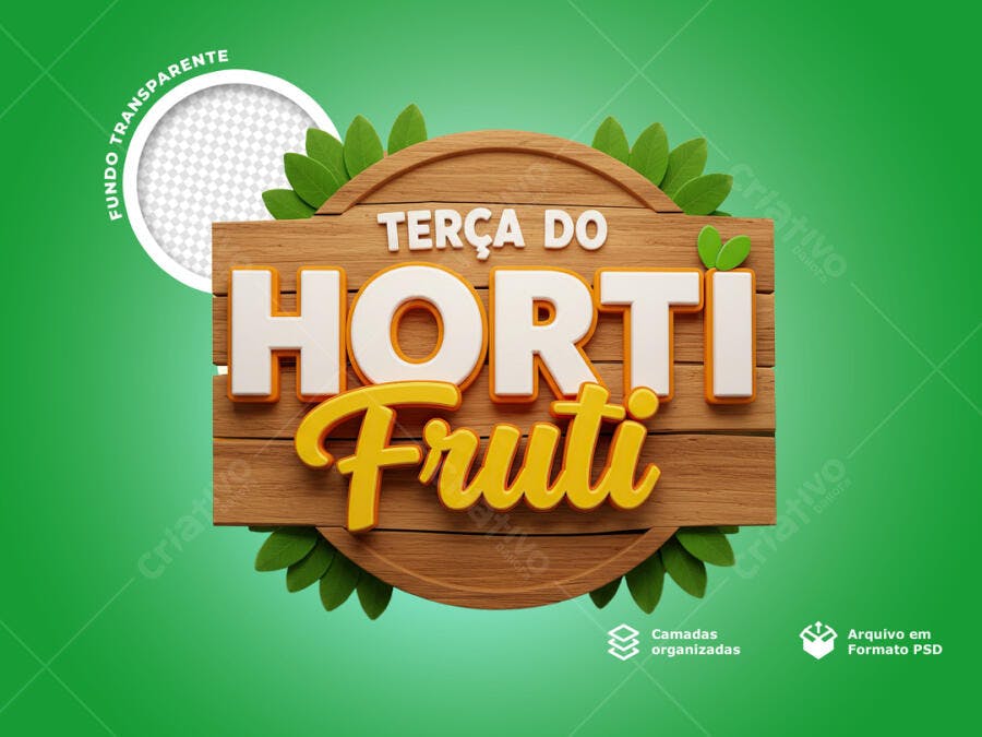 Banner Terça do Horti Fruti PSD Editável