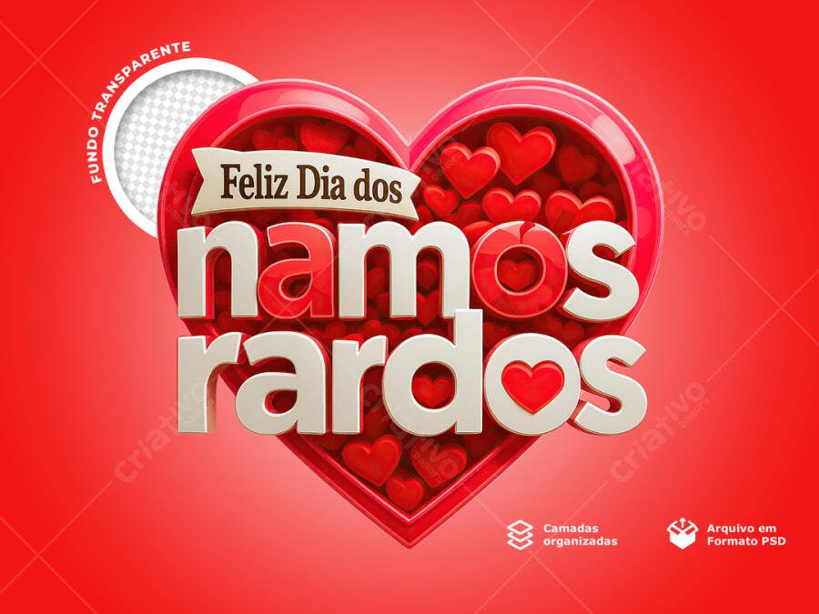 Postagem Dia dos Namorados PSD Editável