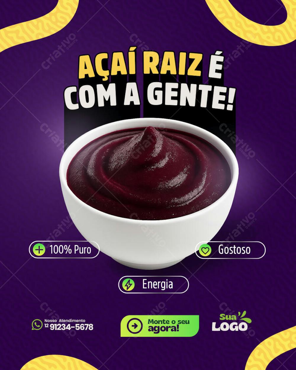 Açaí raiz é com a gente!