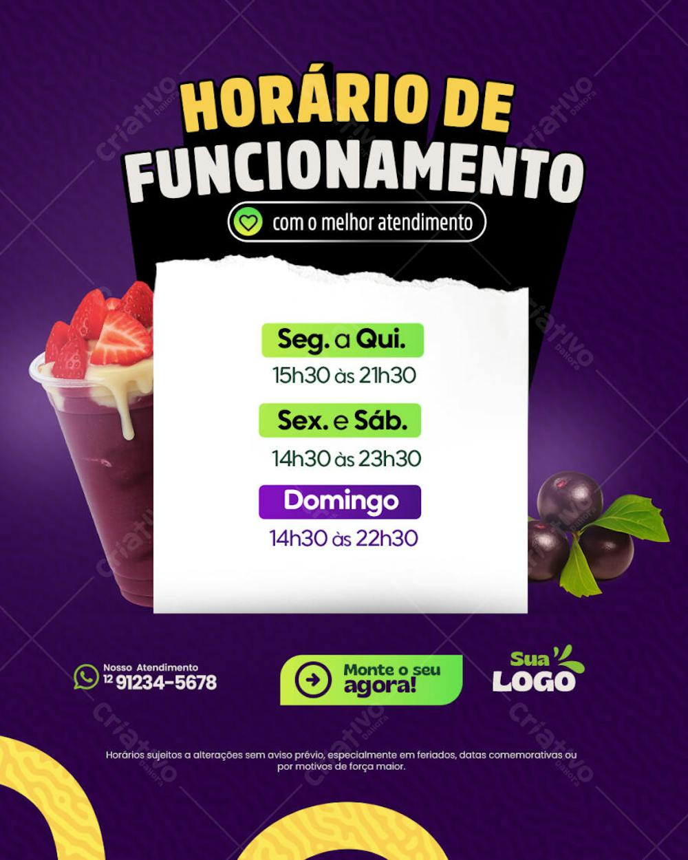 Horário de Funcionamento