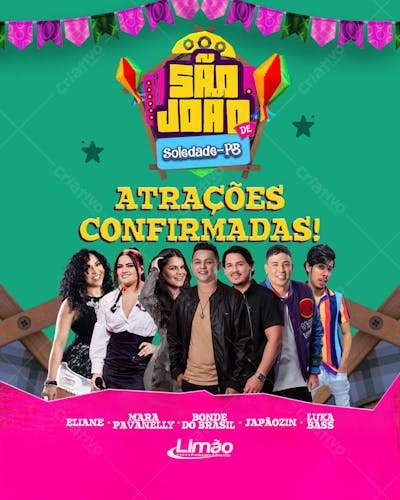 Atrações Confirmadas - Soledade/PB