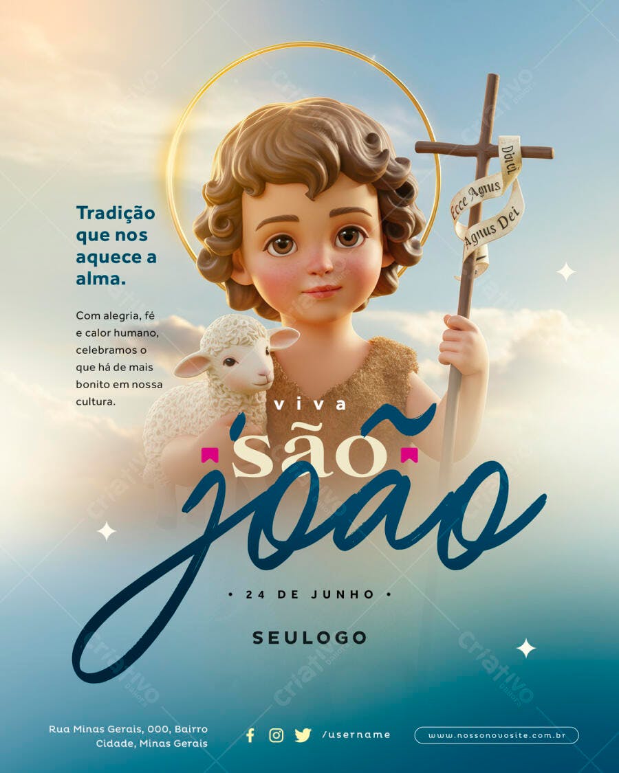 Flyer Festa de São João PSD Editável