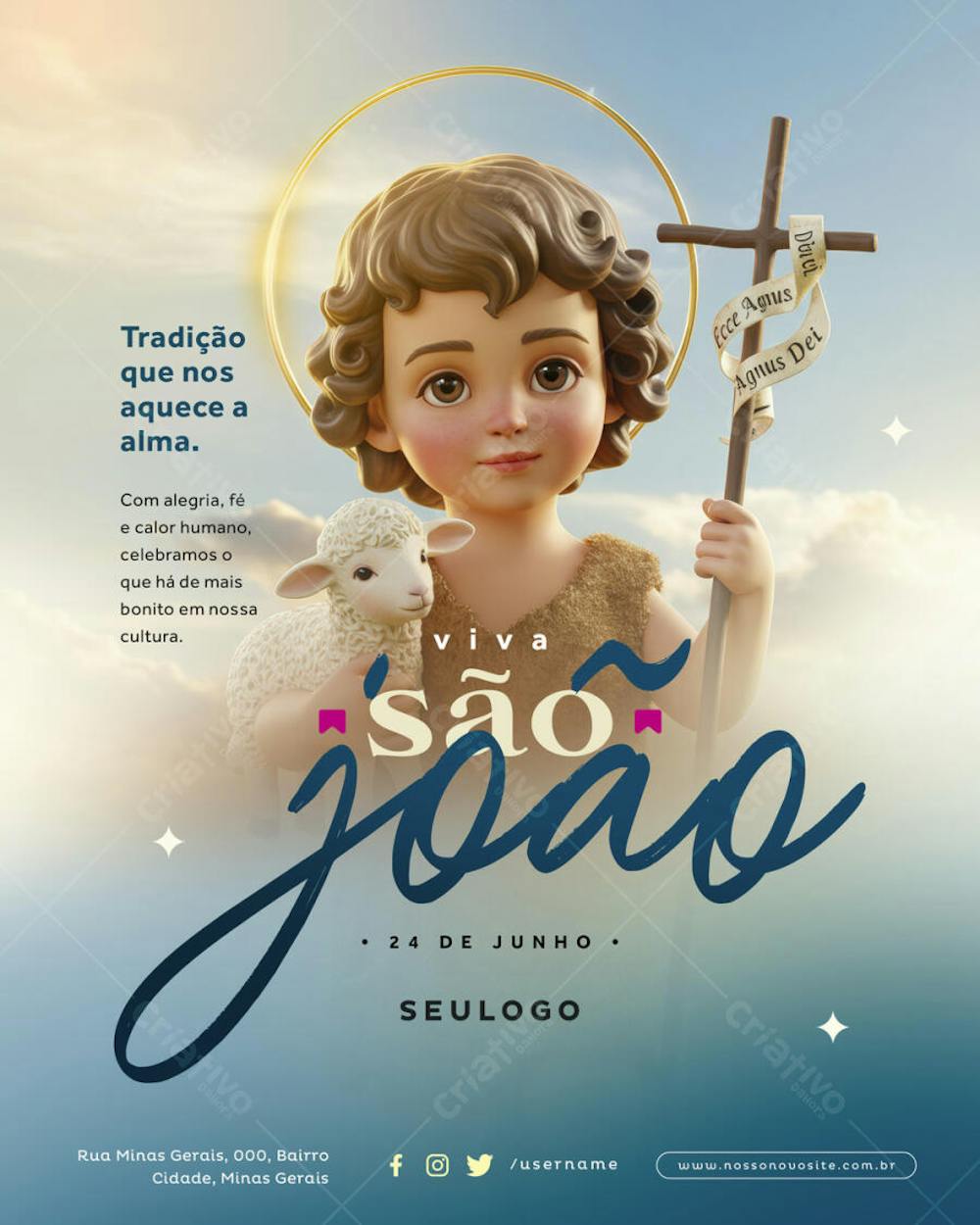Psd Editável - Festa Junina - 24 de Junho - Dia de São João - 02