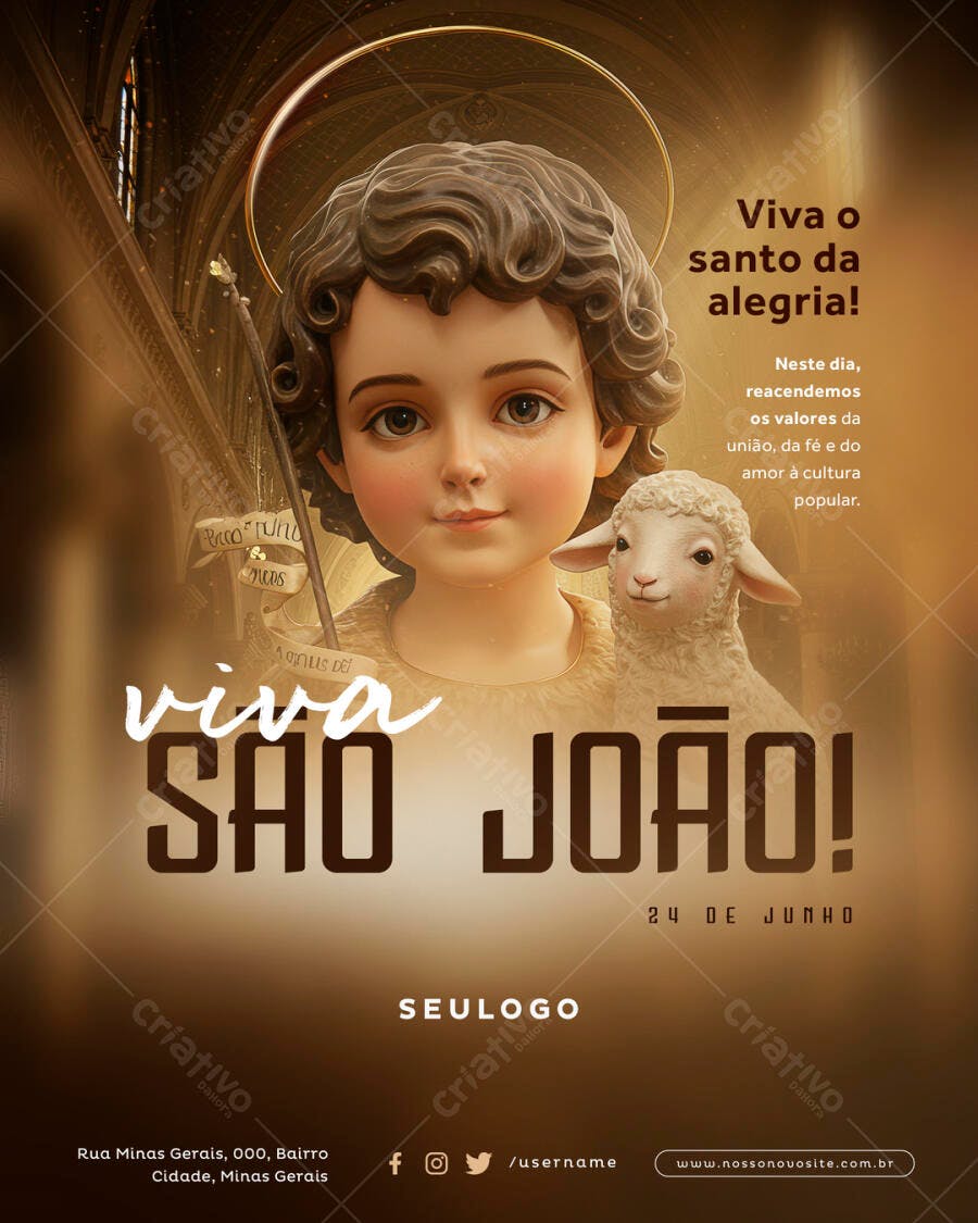Flyer Festa de São João PSD Editável