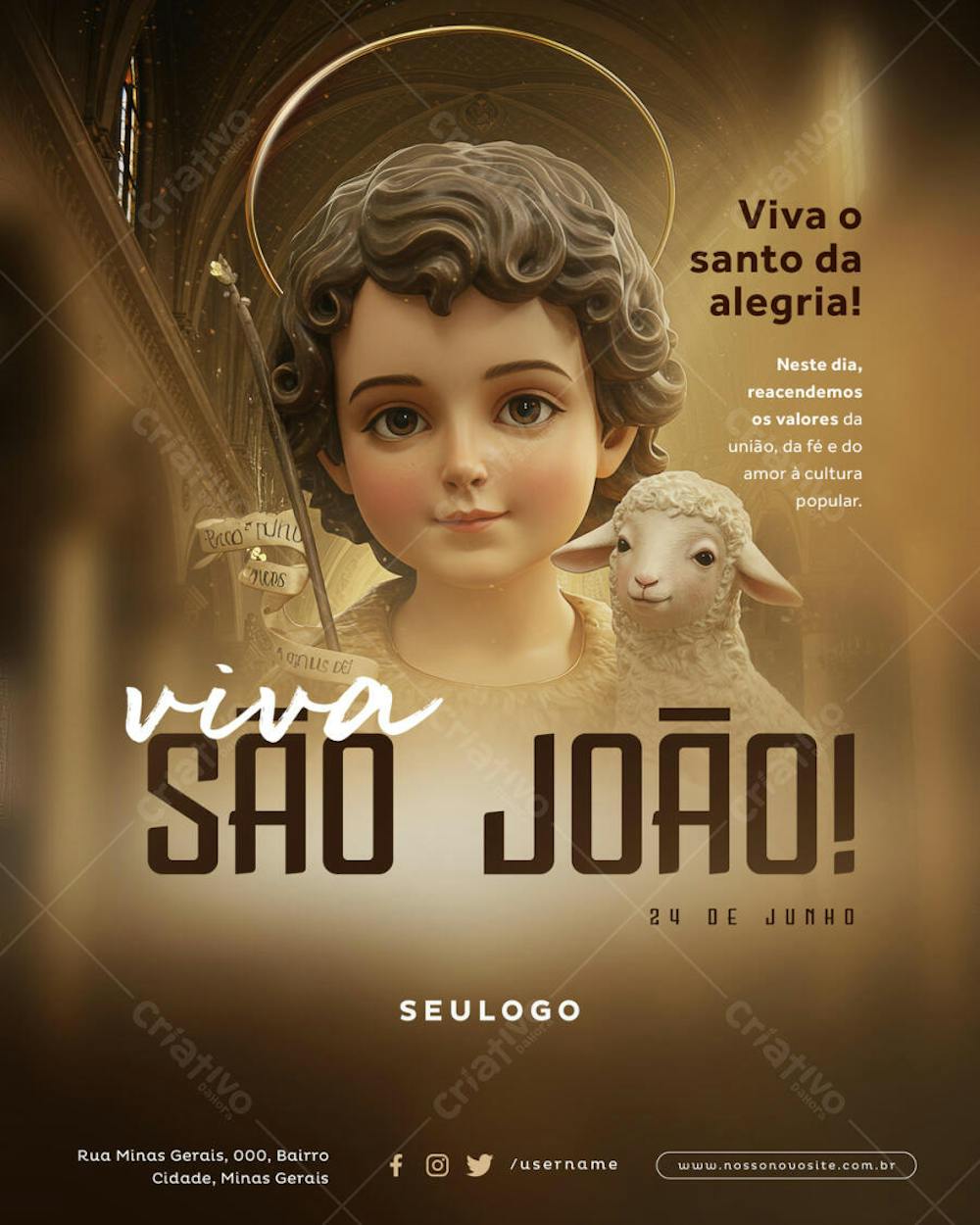 Psd Editável - Festa Junina - 24 de Junho - Dia de São João - 03