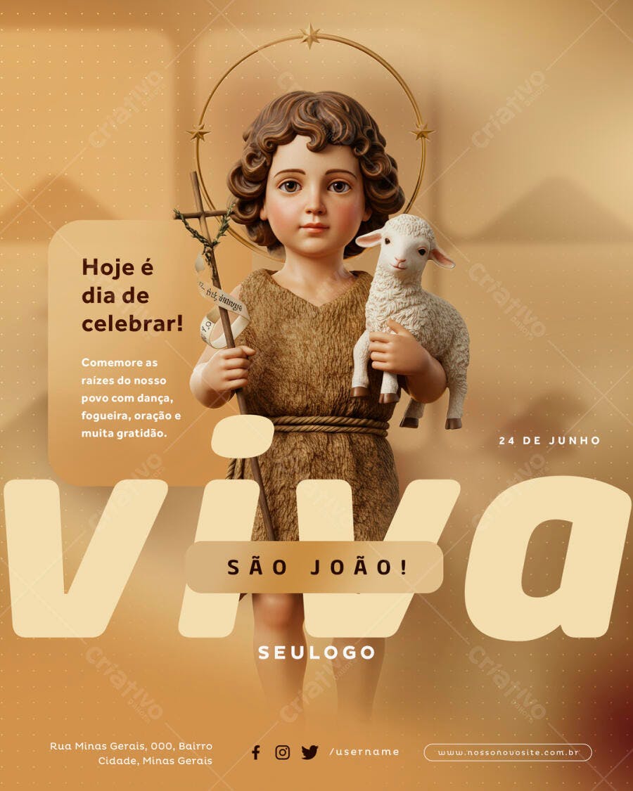 Flyer Festa de São João PSD Editável