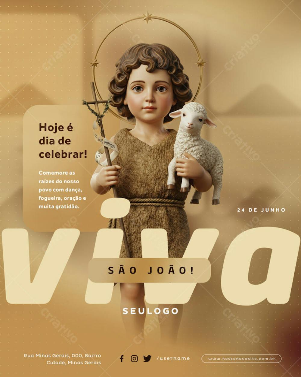 Psd Editável - Festa Junina - 24 de Junho - Dia de São João - 04