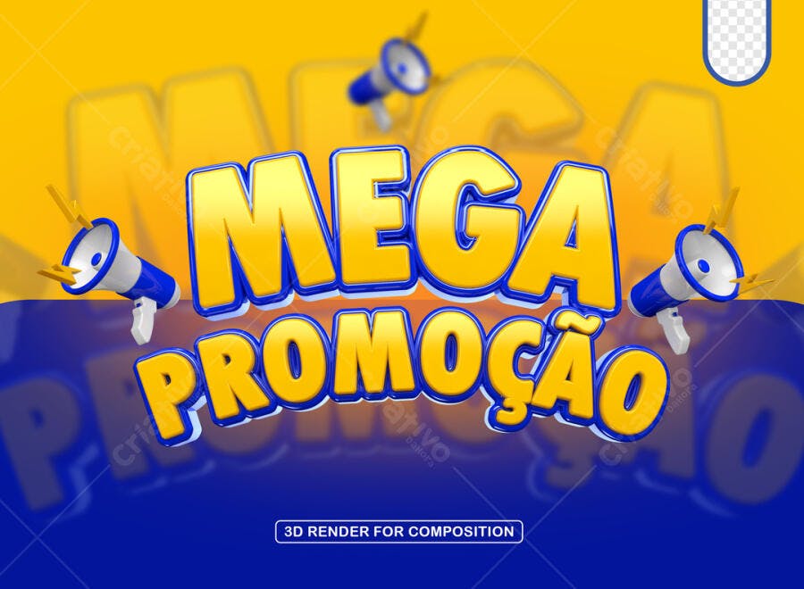 Banner Mega Promoção PSD Editável
