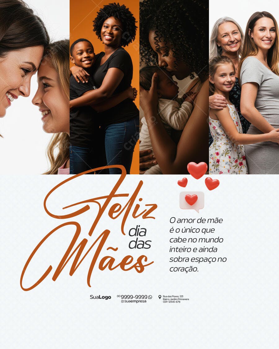 Flyer Dia das Mães PSD Editável