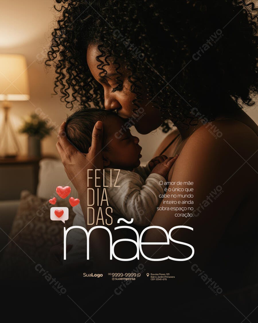 Post para Dia das Mães PSD Editável