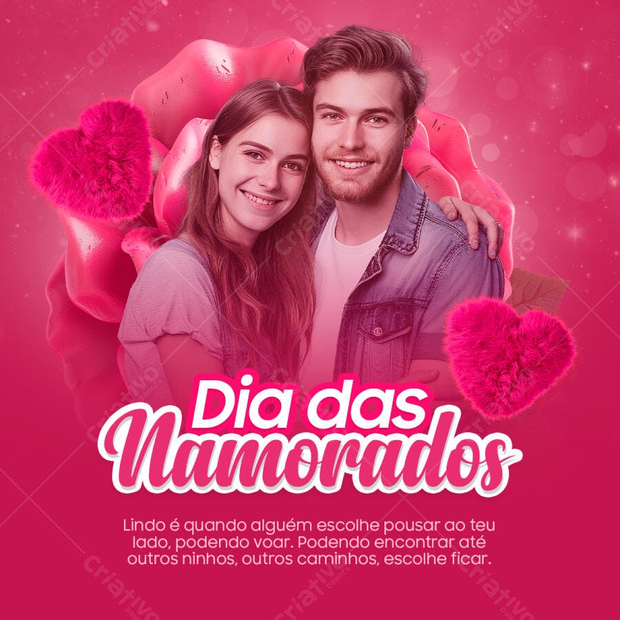 Post para o Dia dos Namorados PSD Editável