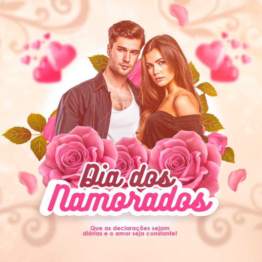 Flyer Dia dos Namorados PSD Editável