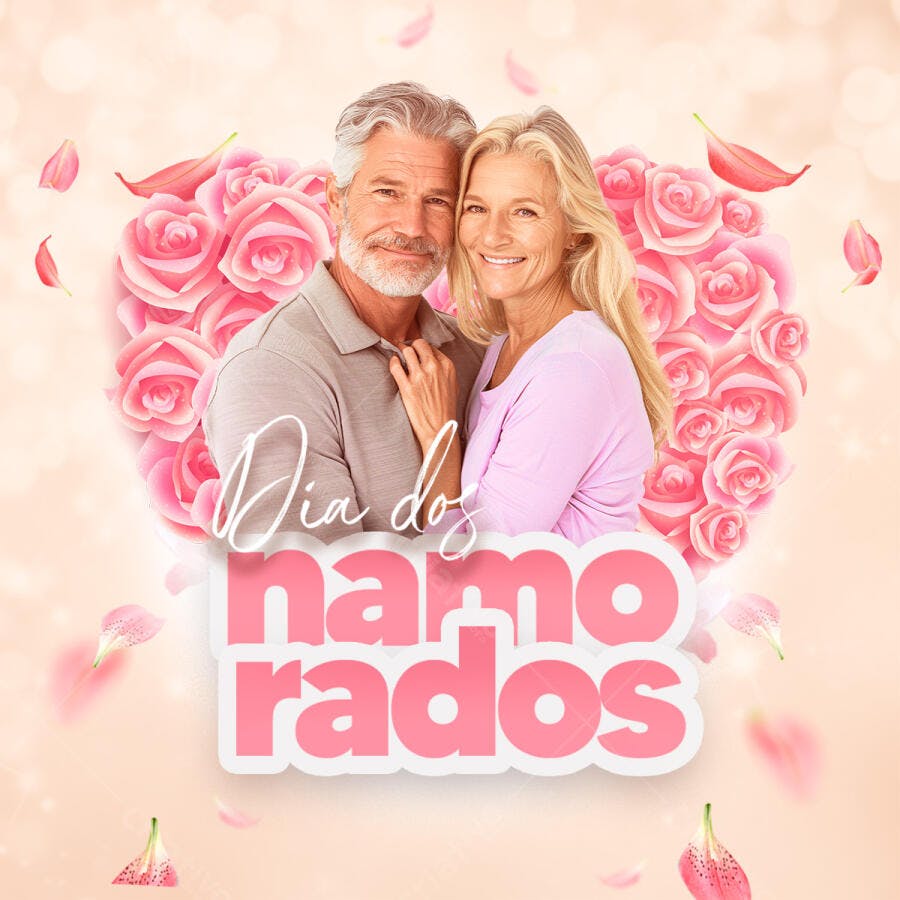 Flyer Dia dos Namorados PSD Editável