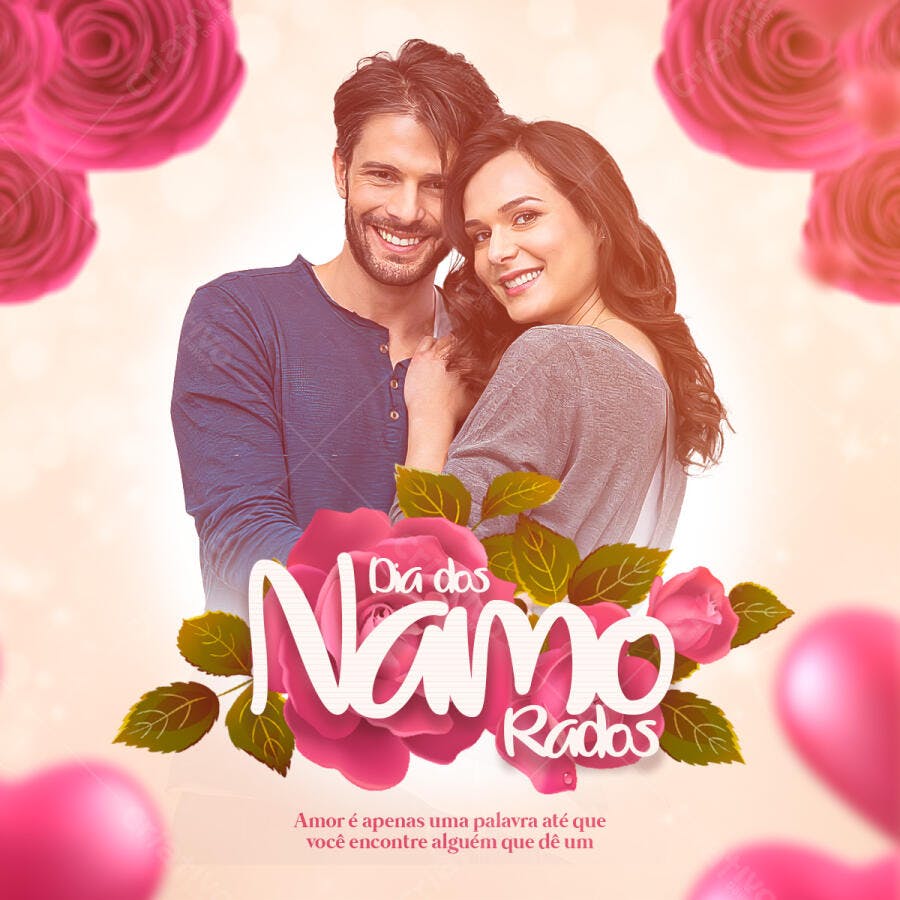 Flyer Dia dos Namorados PSD Editável