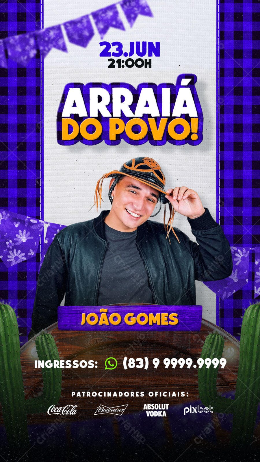 Flyer Festa Junina PSD Editável