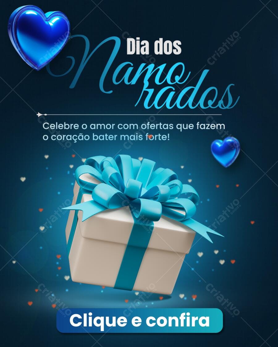 Flyer Dia dos Namorados PSD Editável