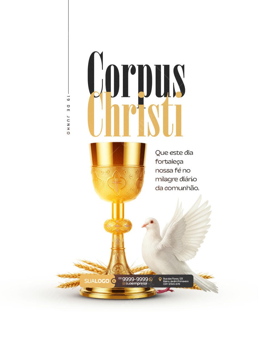Flyer Corpus Christi PSD Editável