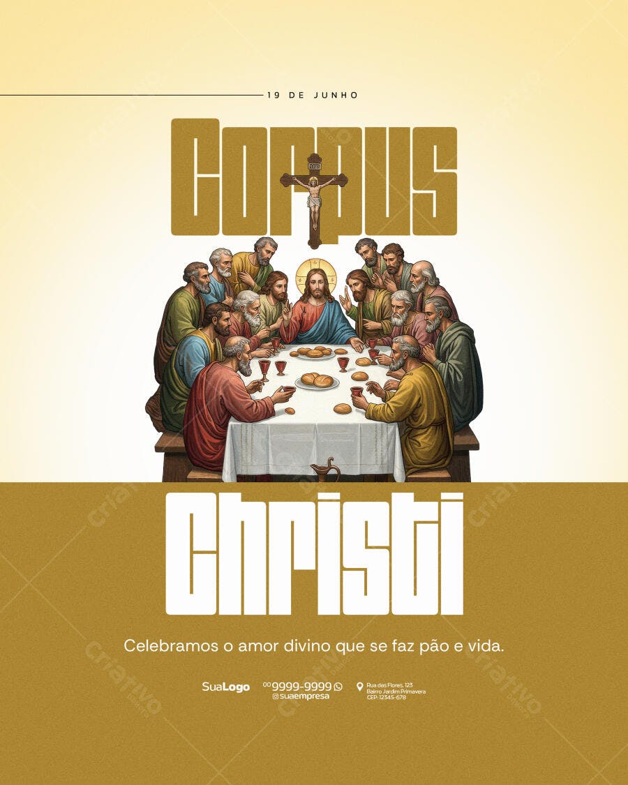 Flyer Corpus Christi PSD Editável