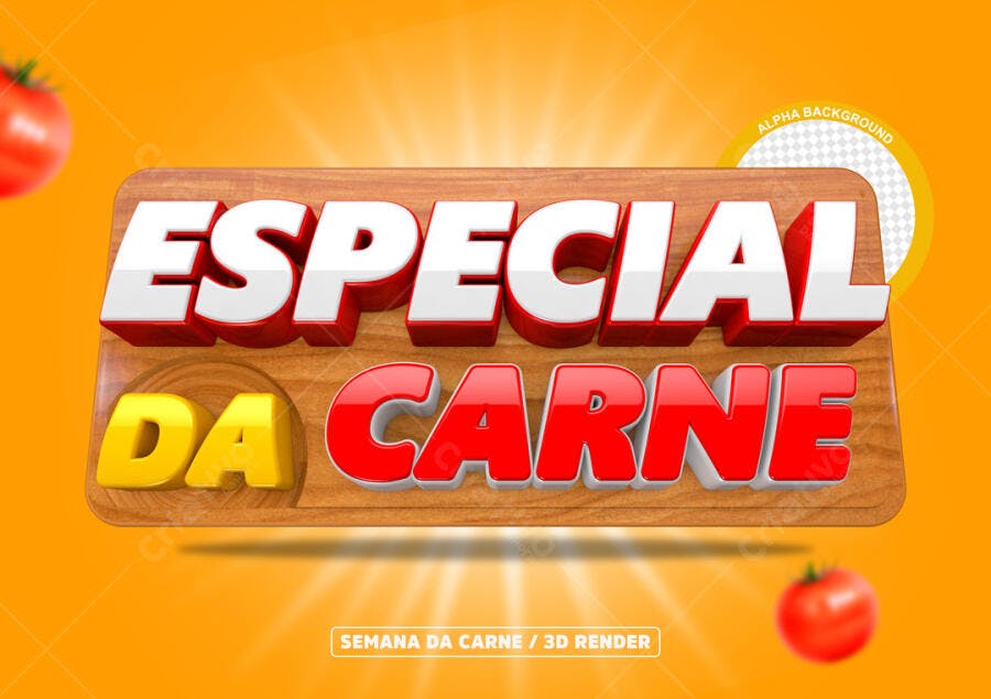 Banner Semana da Carne PSD Editável