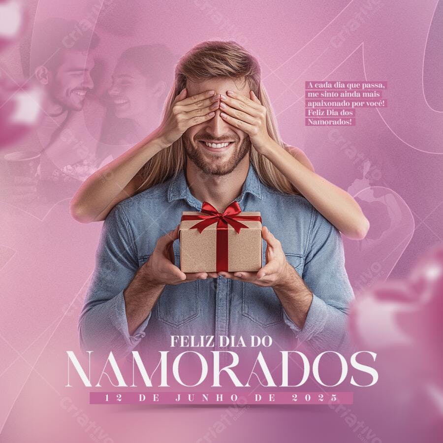 Postagem Dia dos Namorados PSD Editável