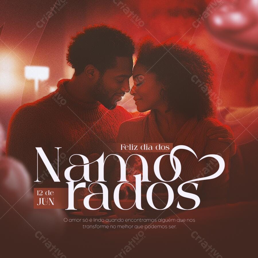 Post para o Dia dos Namorados PSD Editável