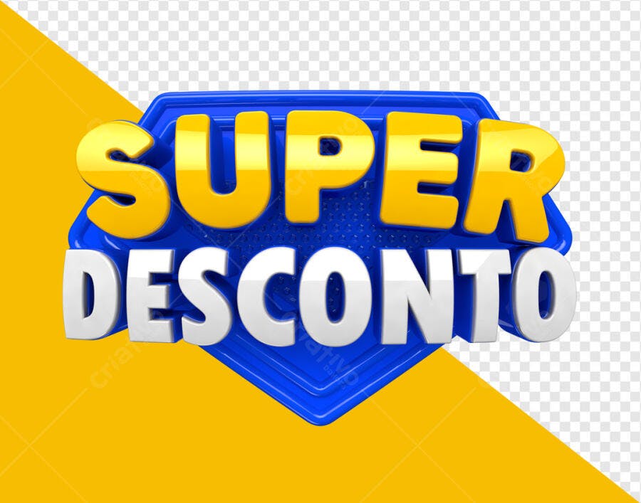 Banner Super Desconto PSD Editável