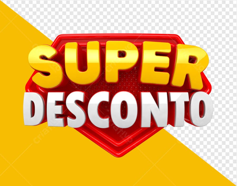 Banner Super Desconto PSD Editável