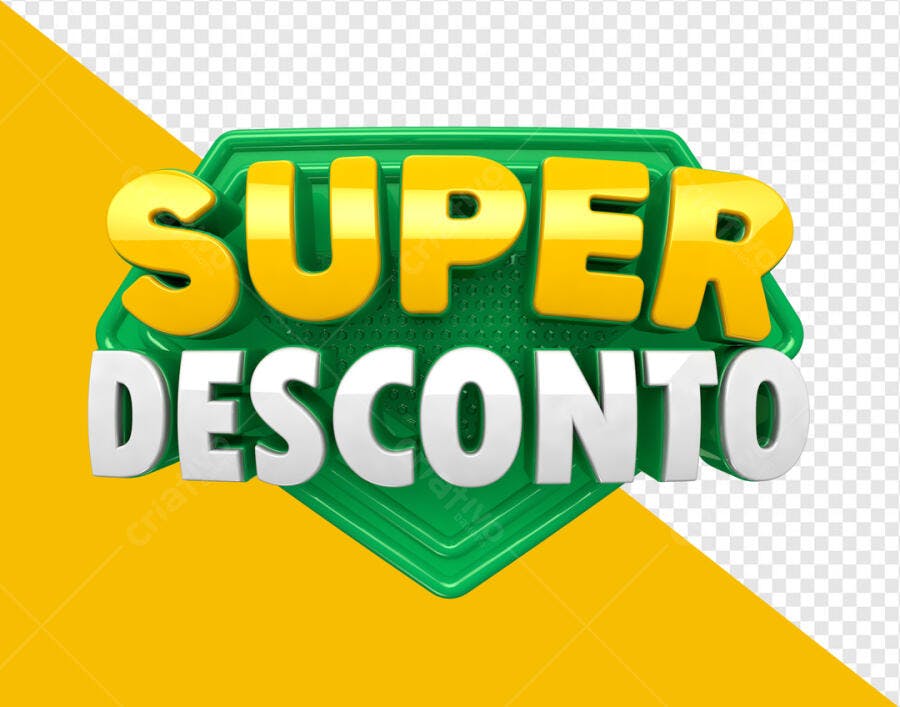 Banner Super Desconto PSD Editável